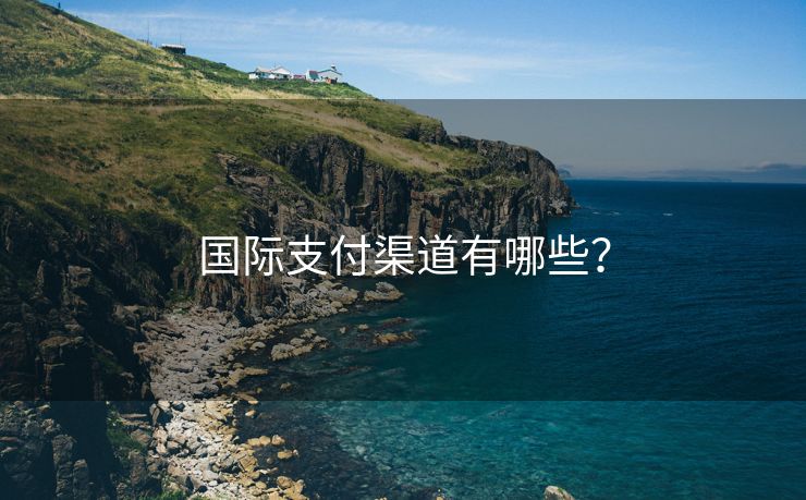 国际支付渠道有哪些？