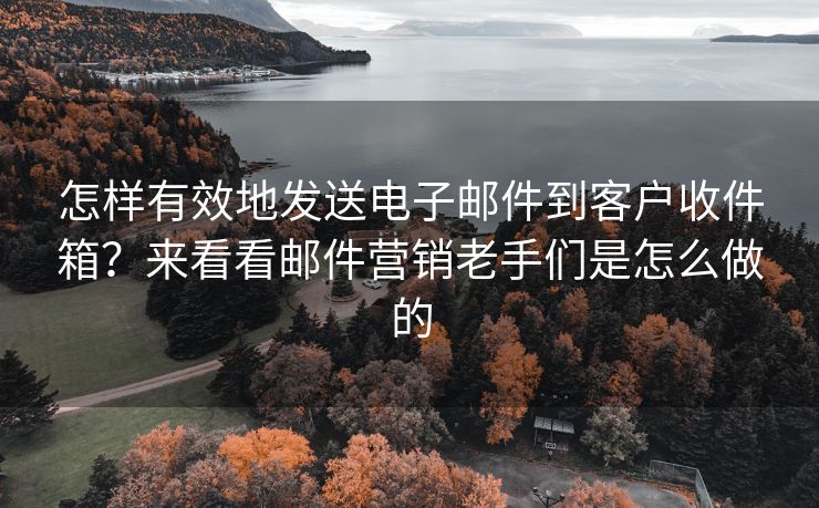 怎样有效地发送电子邮件到客户收件箱？来看看邮件营销老手们是怎么做的