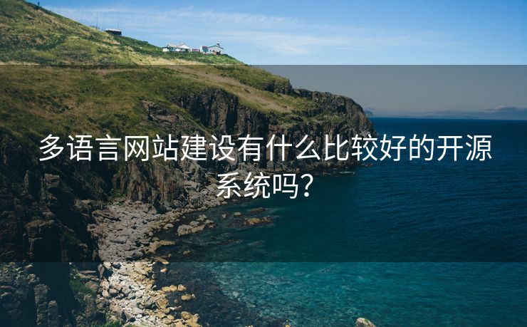 多语言网站建设有什么比较好的开源系统吗？