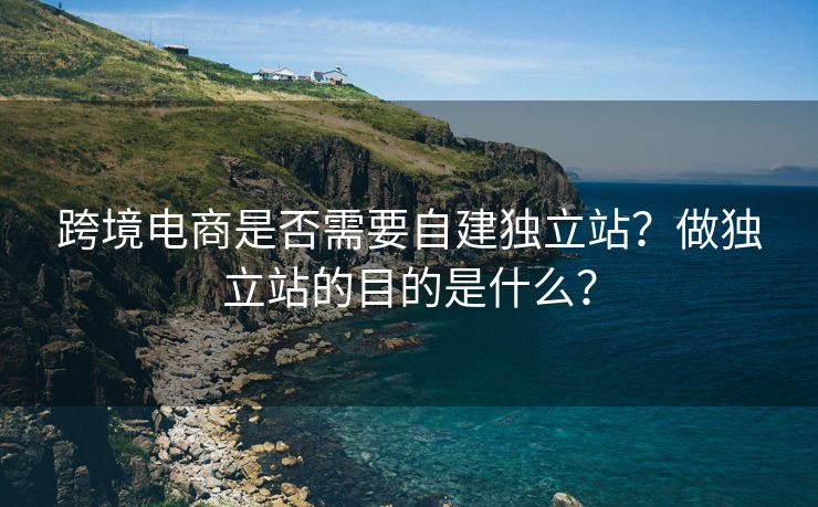 跨境电商是否需要自建独立站？做独立站的目的是什么？