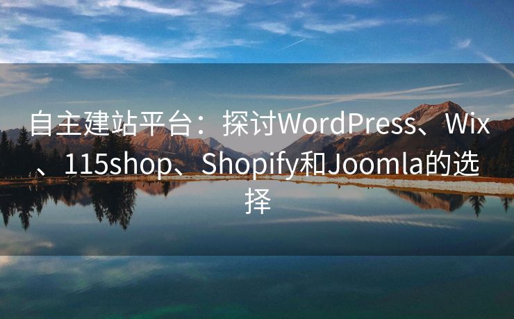 自主建站平台：探讨WordPress、Wix、115shop、Shopify和Joomla的选择