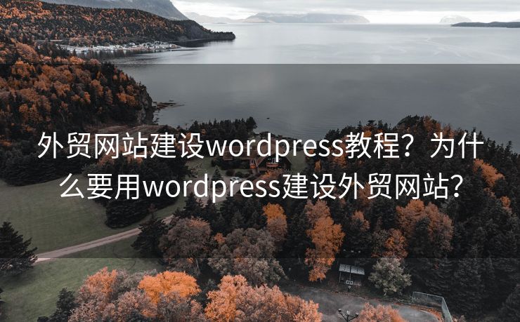 外贸网站建设wordpress教程？为什么要用wordpress建设外贸网站？