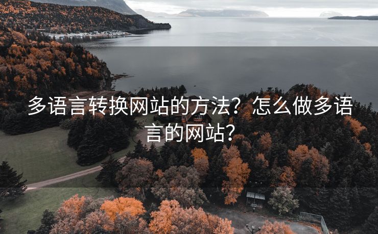 多语言转换网站的方法？怎么做多语言的网站？