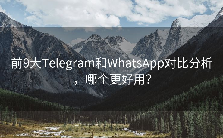 前9大Telegram和WhatsApp对比分析，哪个更好用？