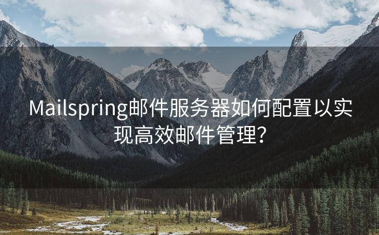 Mailspring邮件服务器如何配置以实现高效邮件管理？