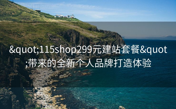 "115shop299元建站套餐"带来的全新个人品牌打造体验