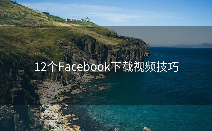 12个Facebook下载视频技巧