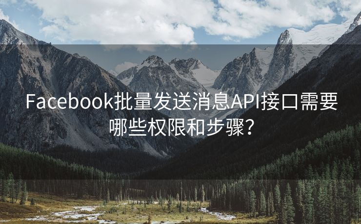 Facebook批量发送消息API接口需要哪些权限和步骤？