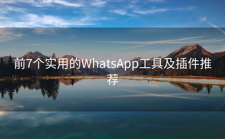 前7个实用的WhatsApp工具及插件推荐