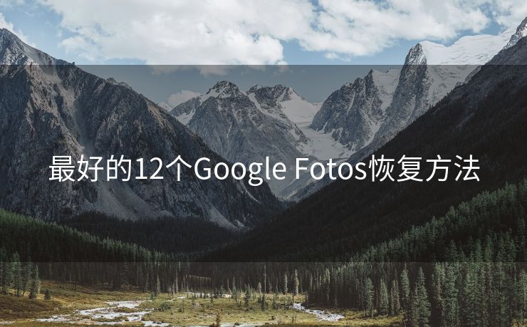 最好的12个Google Fotos恢复方法