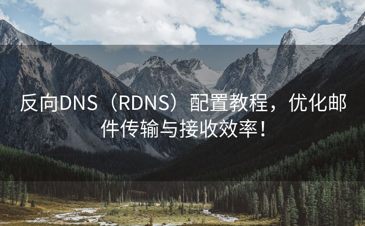 反向DNS（RDNS）配置教程，优化邮件传输与接收效率！